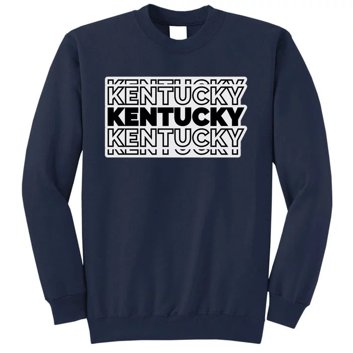 Kentucky Typography Mashup Tall Sweatshirt