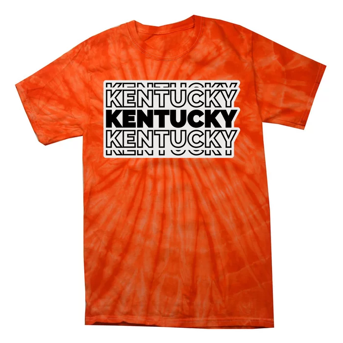 Kentucky Typography Mashup Tie-Dye T-Shirt