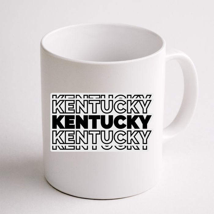 Kentucky Typography Mashup Front & Back Coffee Mug