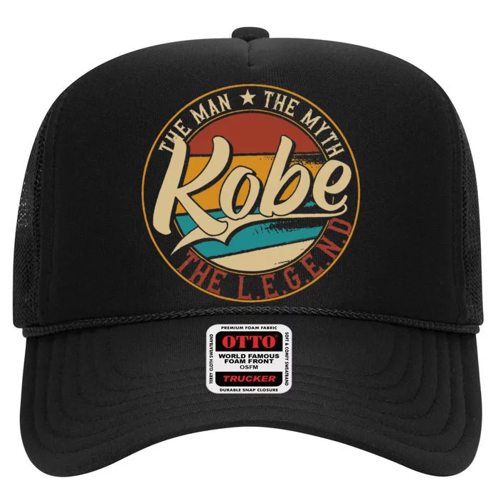 K.O.B.E The Man The Myth The Legend High Crown Mesh Trucker Hat