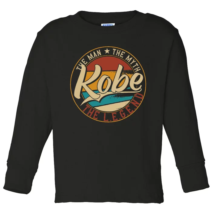 K.O.B.E The Man The Myth The Legend Toddler Long Sleeve Shirt