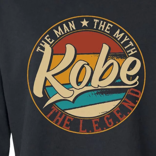 K.O.B.E The Man The Myth The Legend Cropped Pullover Crew