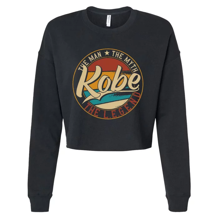 K.O.B.E The Man The Myth The Legend Cropped Pullover Crew