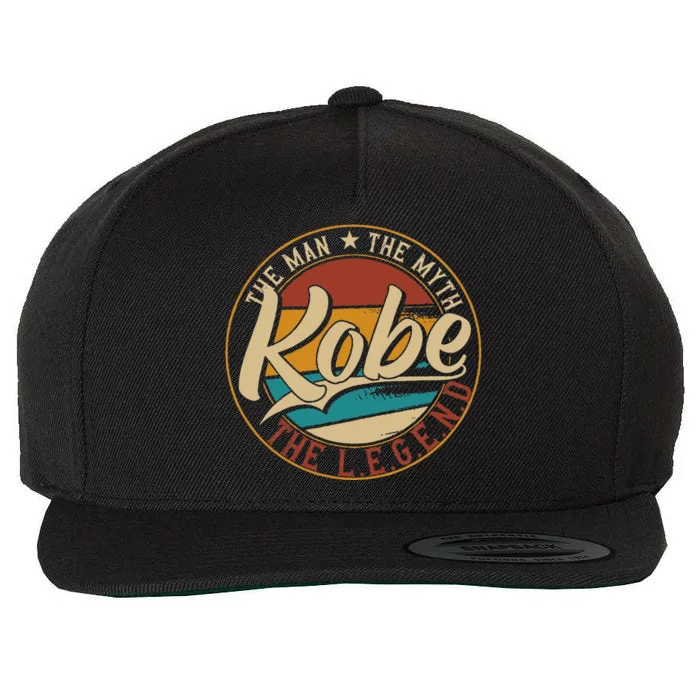 K.O.B.E The Man The Myth The Legend Wool Snapback Cap