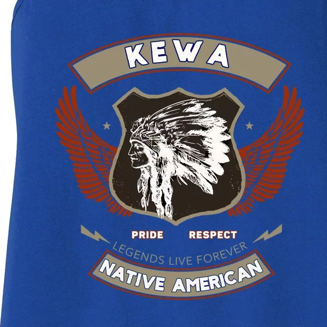 Kewa Tribe Native American Indian Pride Respect Retro Cool Gift Women's Racerback Tank