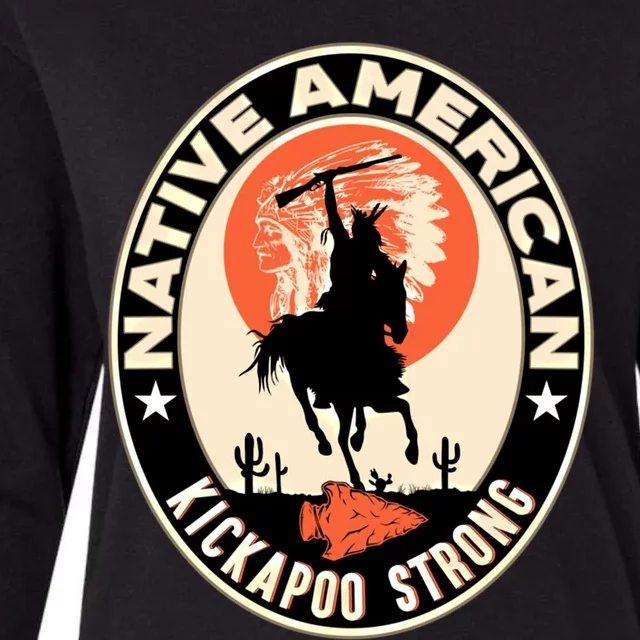 Kickapoo Tribe Native American Indian Pride Strong Gift Womens Cotton Relaxed Long Sleeve T-Shirt