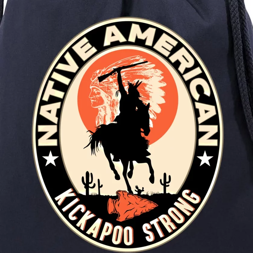 Kickapoo Tribe Native American Indian Pride Strong Gift Drawstring Bag