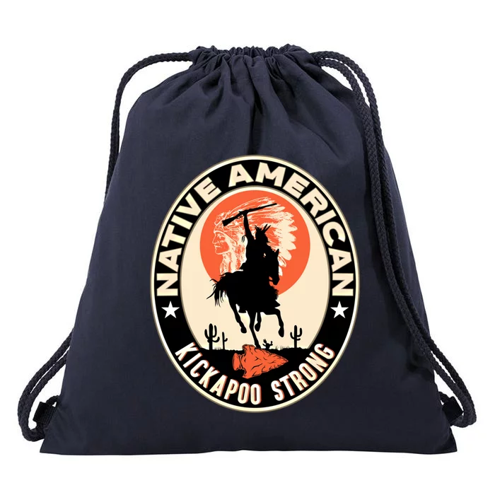 Kickapoo Tribe Native American Indian Pride Strong Gift Drawstring Bag