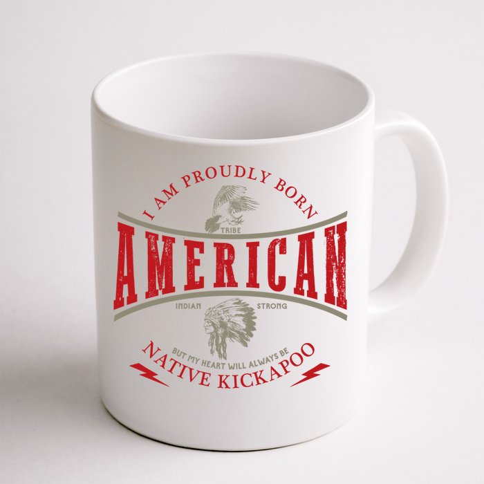 Kickapoo Tribe Native American Indian Strong Pride Retro Cute Gift Front & Back Coffee Mug