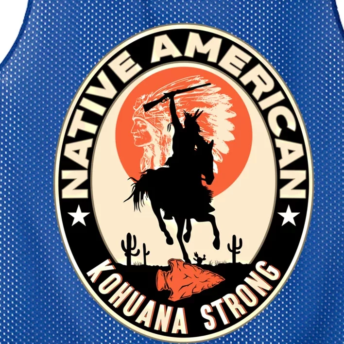 Kohuana Tribe Native American Indian Pride Strong Cool Gift Mesh Reversible Basketball Jersey Tank