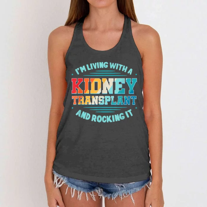 Kidney Transplant Organ Donor Transplantation Recipient Women's Knotted Racerback Tank