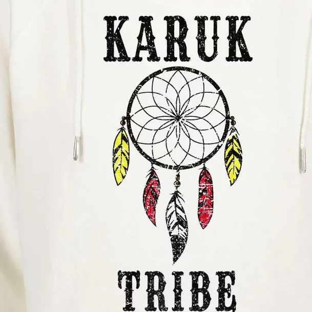 Karuk Tribe Pride Native American Indian Culture Premium Womens Funnel Neck Pullover Hood