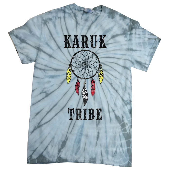 Karuk Tribe Pride Native American Indian Culture Premium Tie-Dye T-Shirt