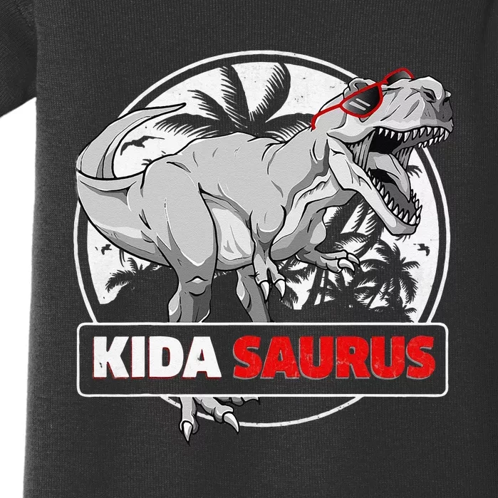 Kidasaurus T Rex Dinosaur Kida Saurus Family Matching Baby Bodysuit