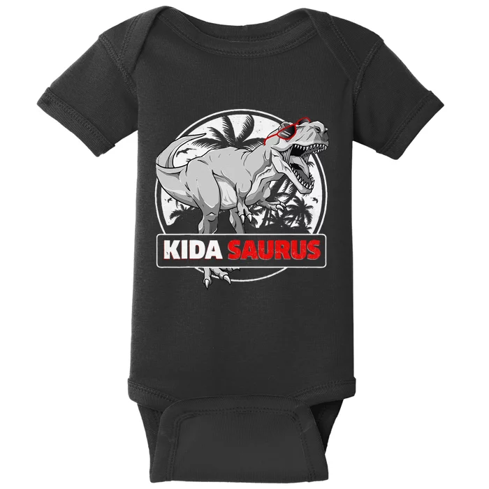 Kidasaurus T Rex Dinosaur Kida Saurus Family Matching Baby Bodysuit