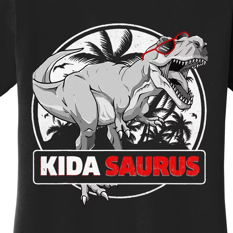 Kidasaurus T Rex Dinosaur Kida Saurus Family Matching Women's T-Shirt