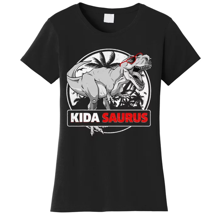 Kidasaurus T Rex Dinosaur Kida Saurus Family Matching Women's T-Shirt