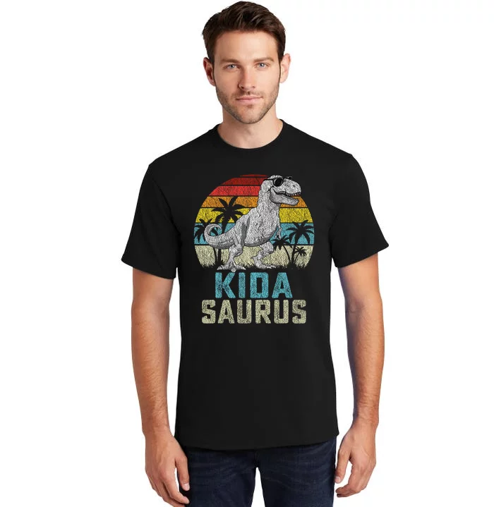 Kidasaurus T Rex Dinosaur Kida Saurus FatherS Family Tall T-Shirt