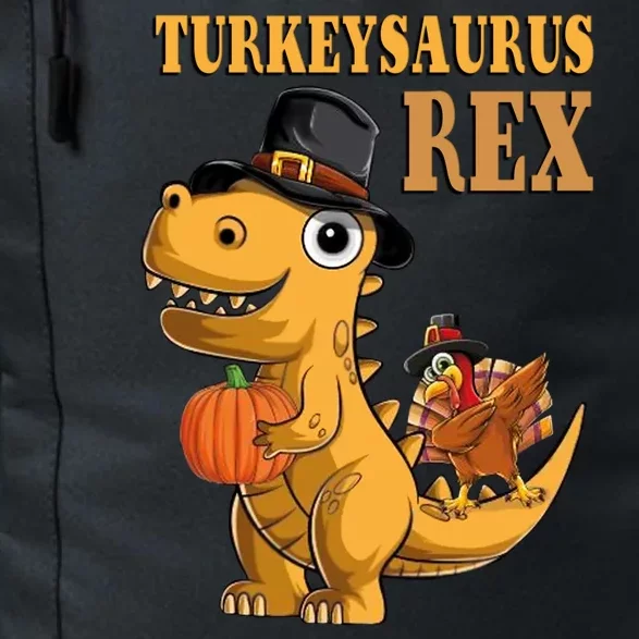 Kids Turkeysaurus Rex Turkey Dino Thanksgiving Daily Commute Backpack