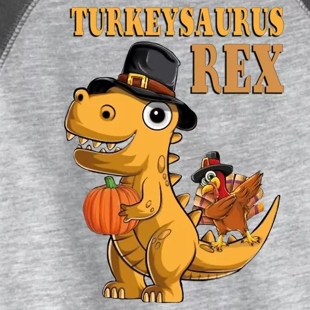 Kids Turkeysaurus Rex Turkey Dino Thanksgiving Toddler Fine Jersey T-Shirt