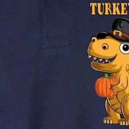 Kids Turkeysaurus Rex Turkey Dino Thanksgiving Softstyle Adult Sport Polo