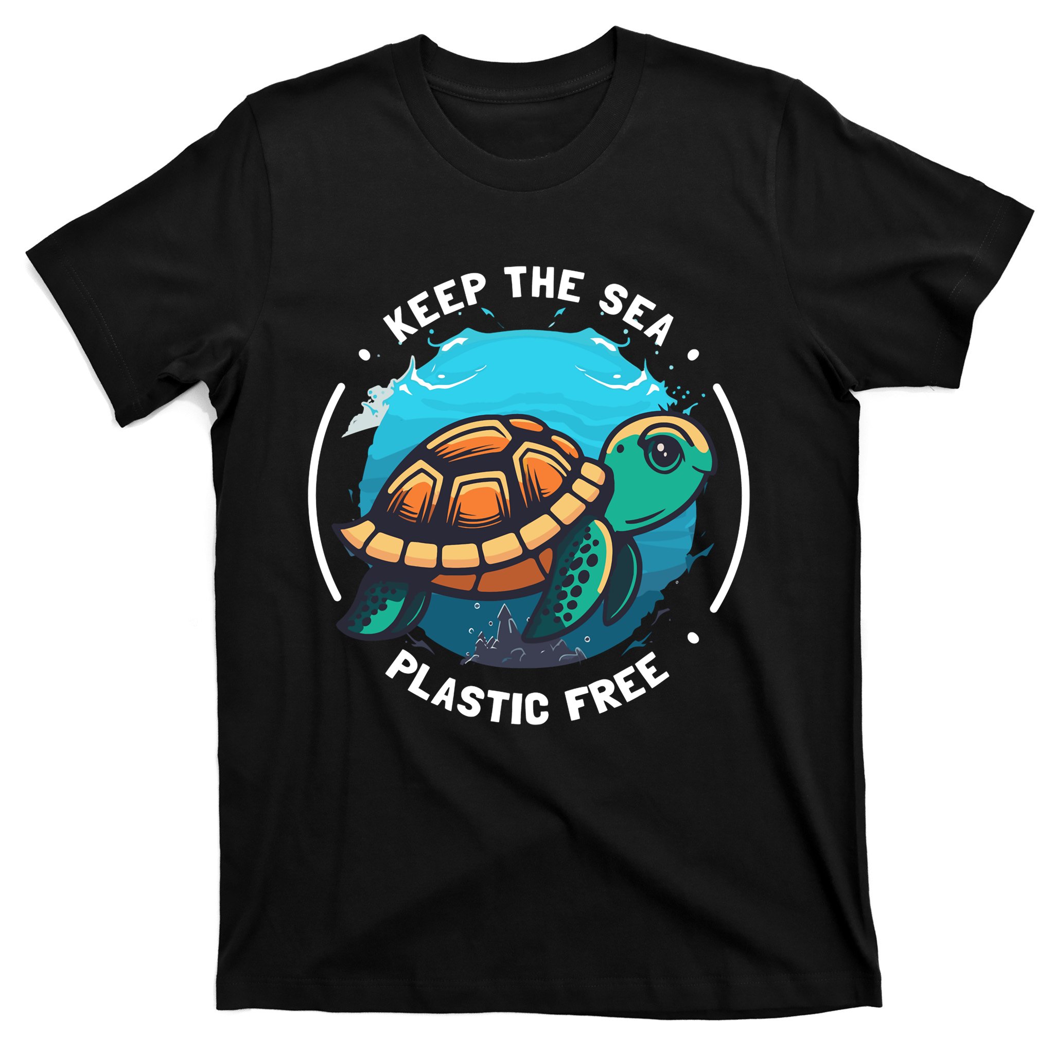 triathlete arbejde Tredje Keep The Sea Plastic Free Earth Day Save Sea Turtle T-Shirt | TeeShirtPalace