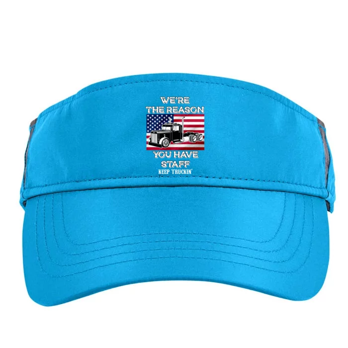 Keep Truckin Staff USA Adult Drive Performance Visor