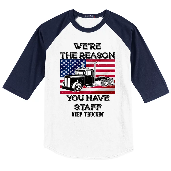 Keep Truckin Staff USA Baseball Sleeve Shirt