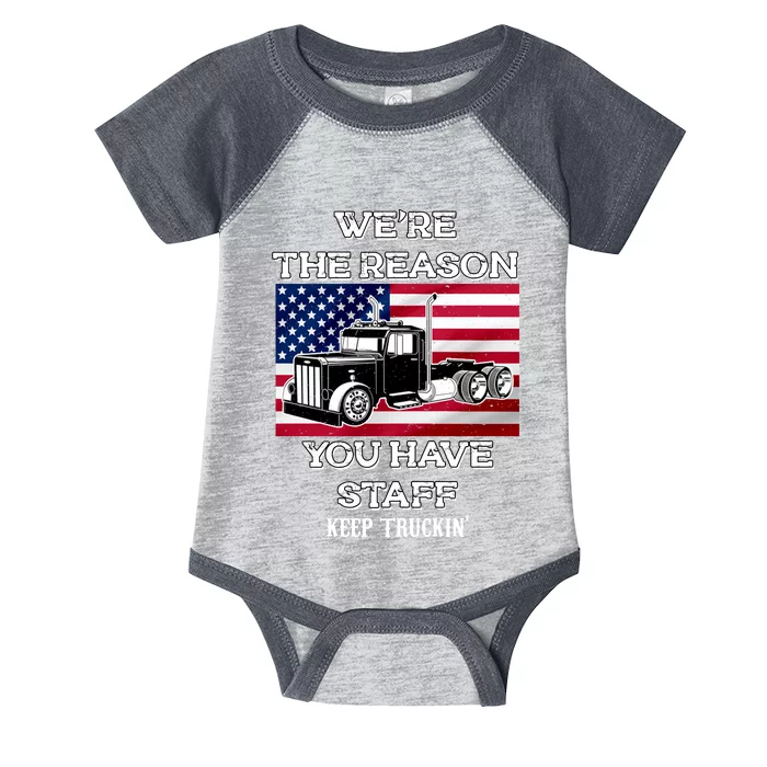 Keep Truckin Staff USA Infant Baby Jersey Bodysuit