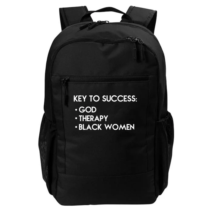 Key To Success God Therapy Black Women Daily Commute Backpack