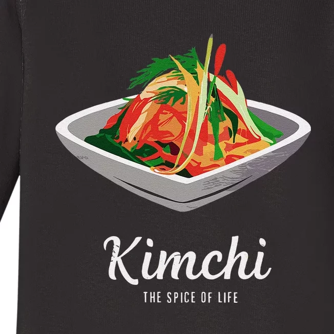 Kimchi The Spice Of Life Korean Food Baby Long Sleeve Bodysuit