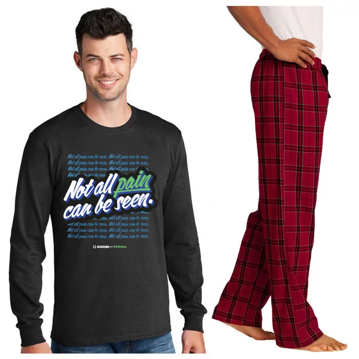 Kicking The Stigma Not All Pain Can Be Seen Long Sleeve Pajama Set