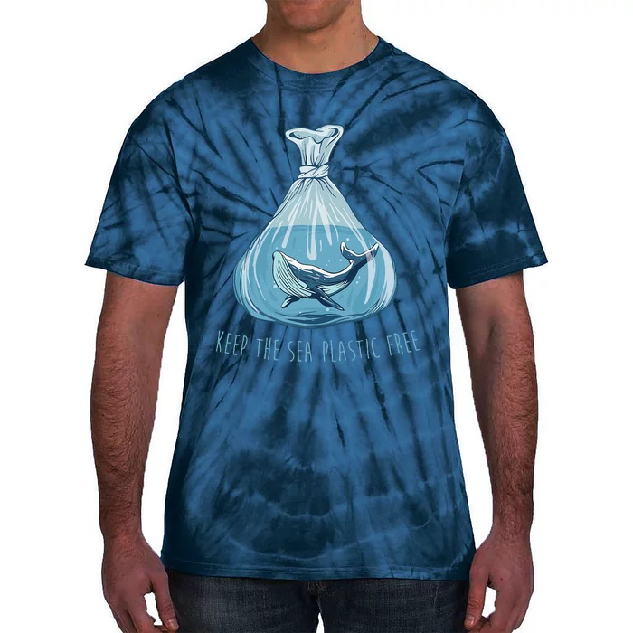 Keep The Sea Plastic Free Save The Planet Environment Ocean Tie-Dye T-Shirt