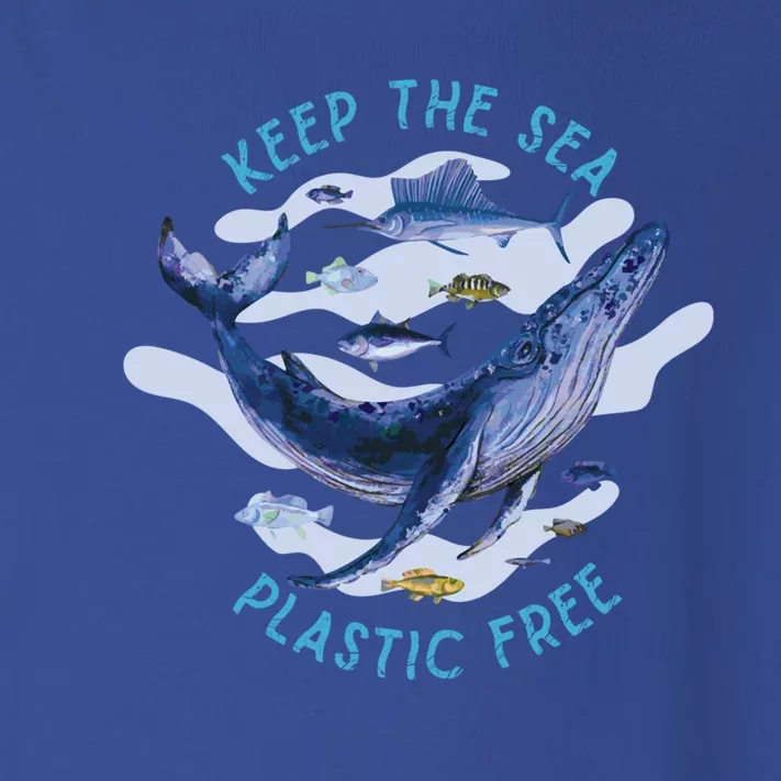 Keep The Sea Plastic Free Animal Beluga Whale Gift Toddler Long Sleeve Shirt