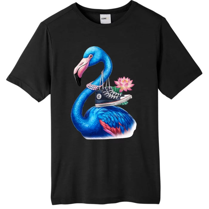 Kamala The Stylish Flamingo Takes Flight ChromaSoft Performance T-Shirt