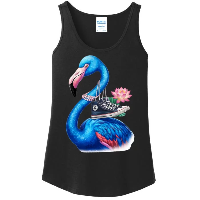 Kamala The Stylish Flamingo Takes Flight Ladies Essential Tank