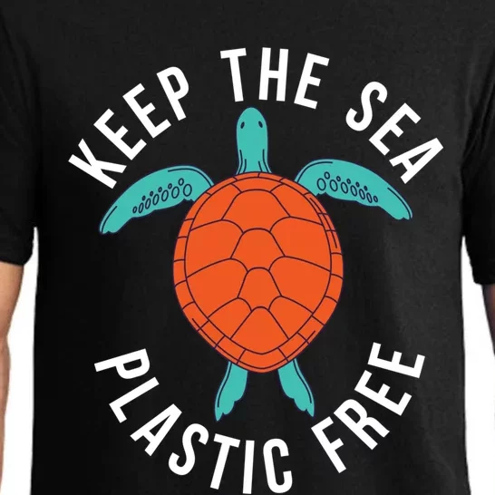 Keep The Sea Plastic Free Cute Sea Turtle Lover Meaningful Gift Pajama Set