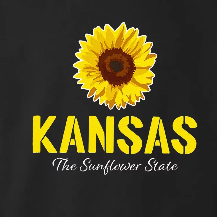 Kansas The Sunflower State Proud Kansan Toddler Hoodie