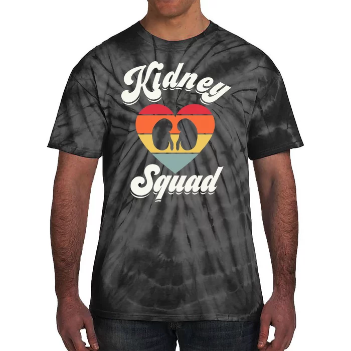 Kidney Team Squad Nephrology Nurse Dialysis Technician Tech Tie-Dye T-Shirt