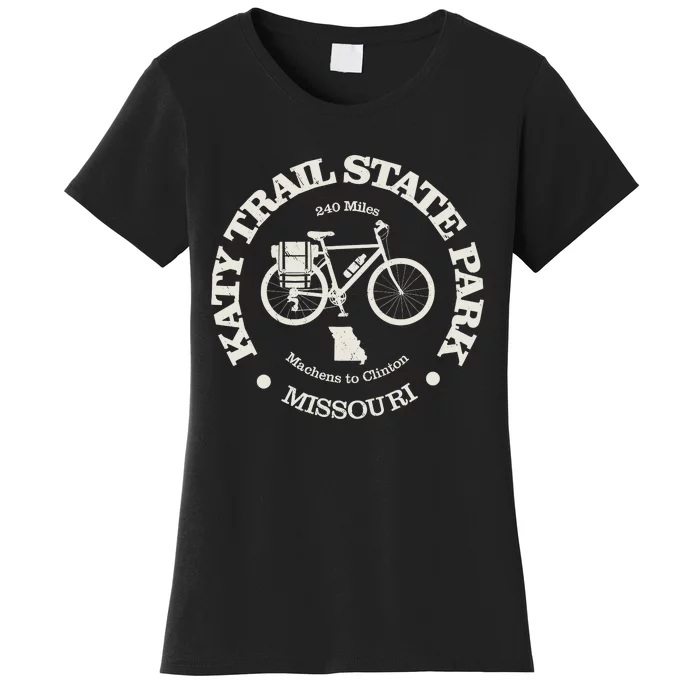 Katy Trail State Vintage Cycling State Park Missouri Bike Women's T-Shirt