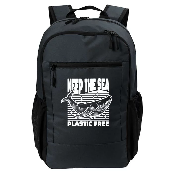 Keep The Sea Plastic Free Environtalist Tee For Recycle Gift Daily Commute Backpack