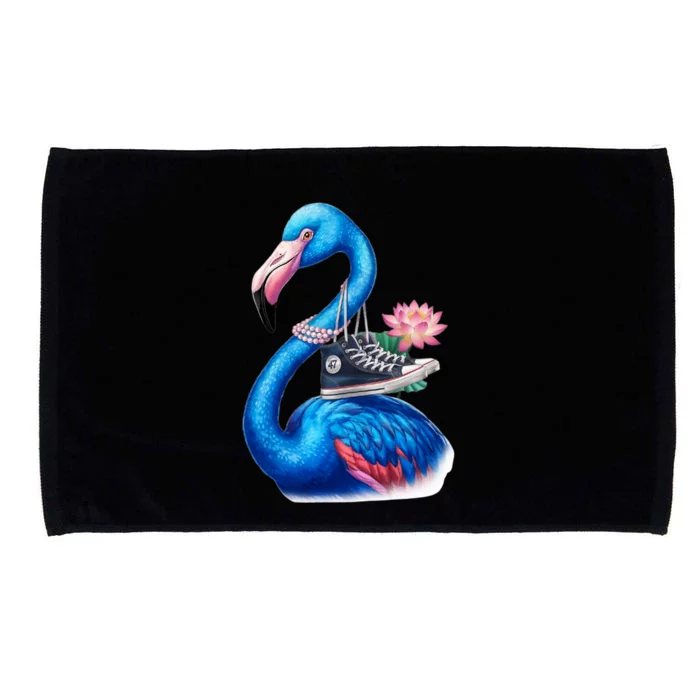 Kamala The Stylish Flamingo Takes Flight Microfiber Hand Towel