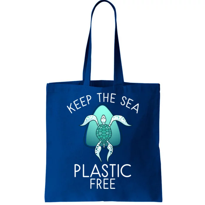 Keep The Sea Plastic Free Sea Turtle Activist Marine Life Cool Gift Tote Bag