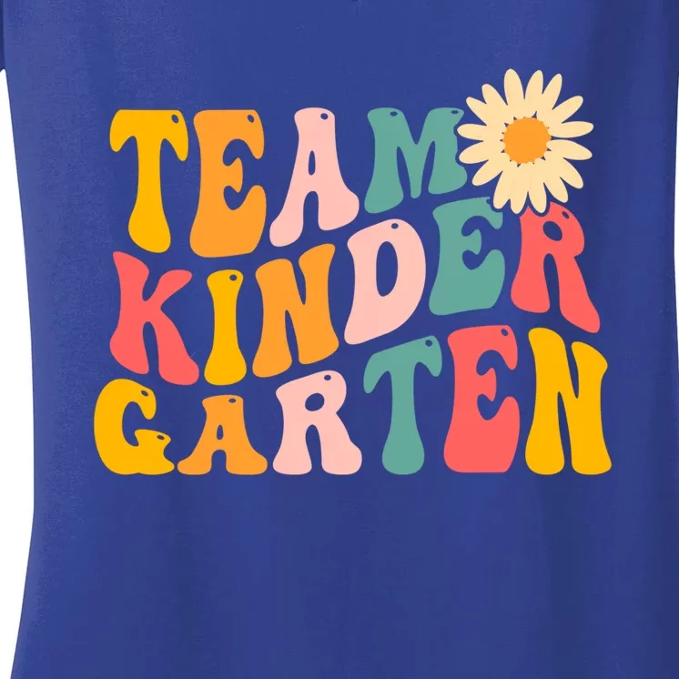 Kindergarten Teacher Team Kindergarten Gift Women's V-Neck T-Shirt