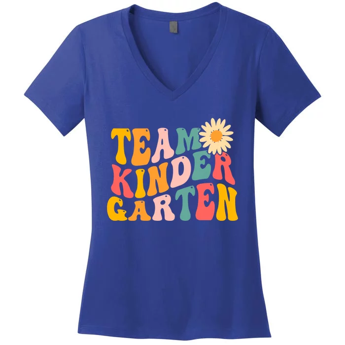 Kindergarten Teacher Team Kindergarten Gift Women's V-Neck T-Shirt