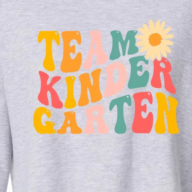 Kindergarten Teacher Team Kindergarten Gift Cropped Pullover Crew