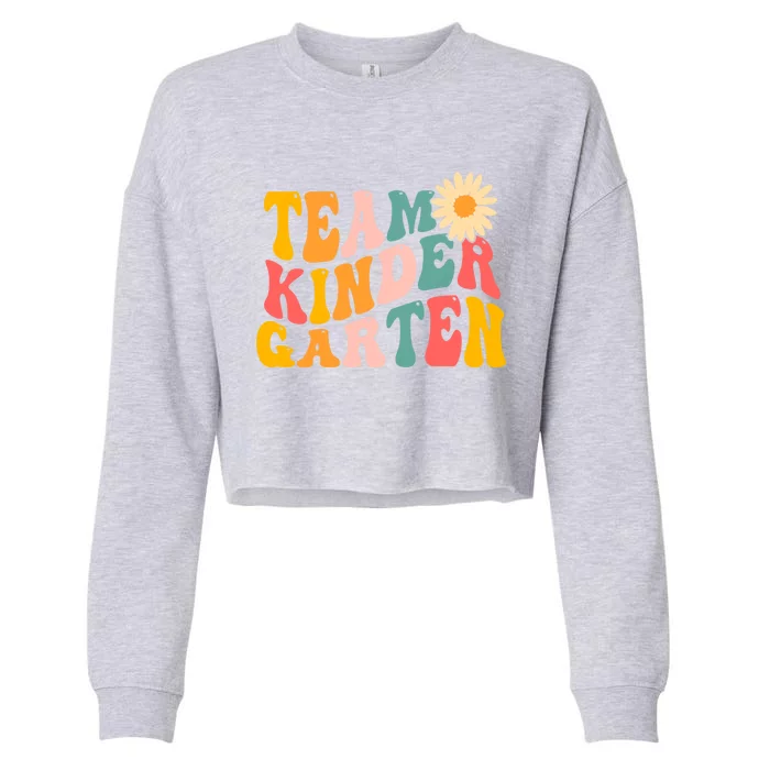 Kindergarten Teacher Team Kindergarten Gift Cropped Pullover Crew