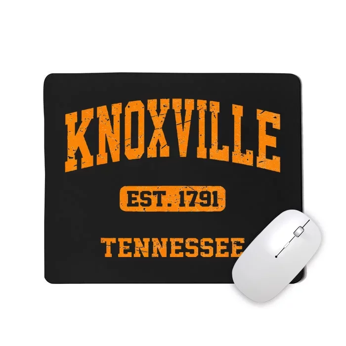 Knoxville Tennessee TN Vintage State Athletic Style Mousepad