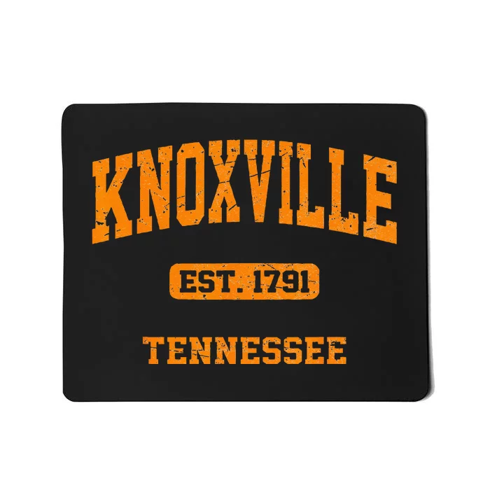 Knoxville Tennessee TN Vintage State Athletic Style Mousepad