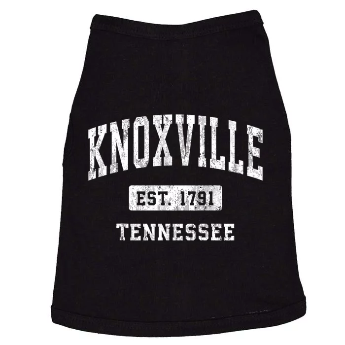 Knoxville Tennessee Tn Vintage Athletic Sports Doggie Tank